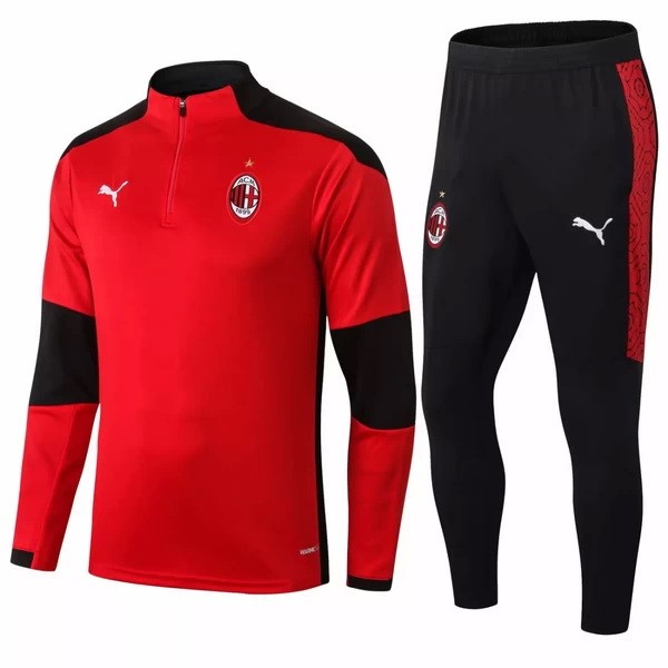 Survetement AC Milan 2020-21 Rouge Noir Blanc